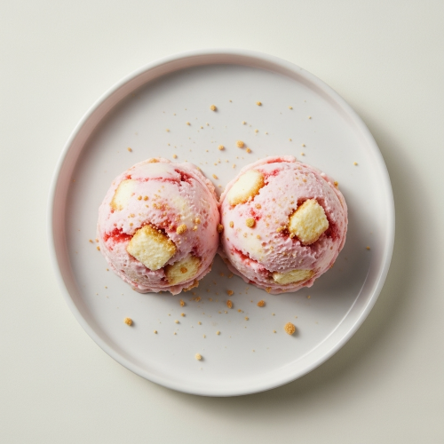 2 Scoops Strawberry Cheesecake Ice Cream 