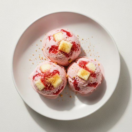 3 Scoops Strawberry Cheesecake Ice Cream 