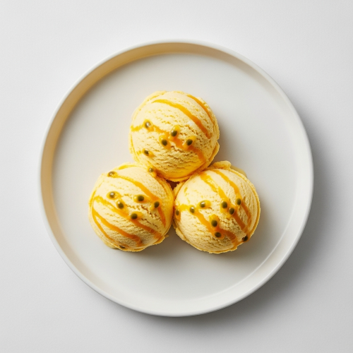 3 Scoops Mango Passion Fruit Ice Cream 