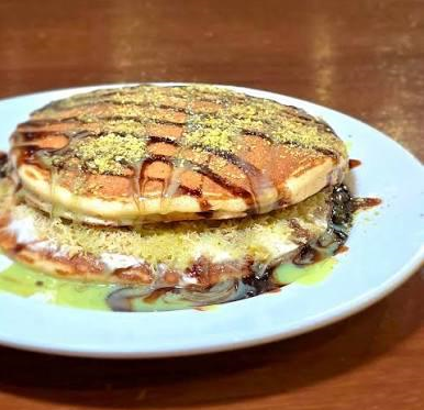 Hot Stack Kunafa Pancake 