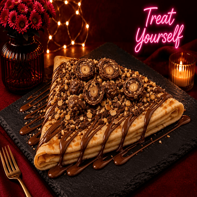 Ferrero's Nuts Crepe 