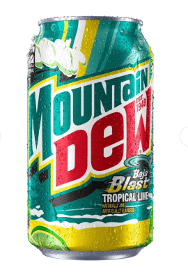 Mountain Dew Baja Blast ( Tropical Lime ) 